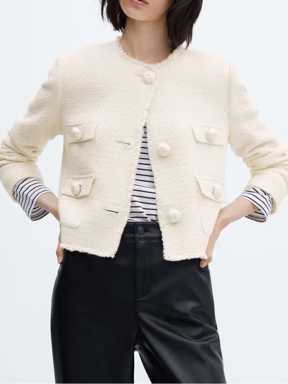 Mango Tweed Jacket - Picture 2 of 8